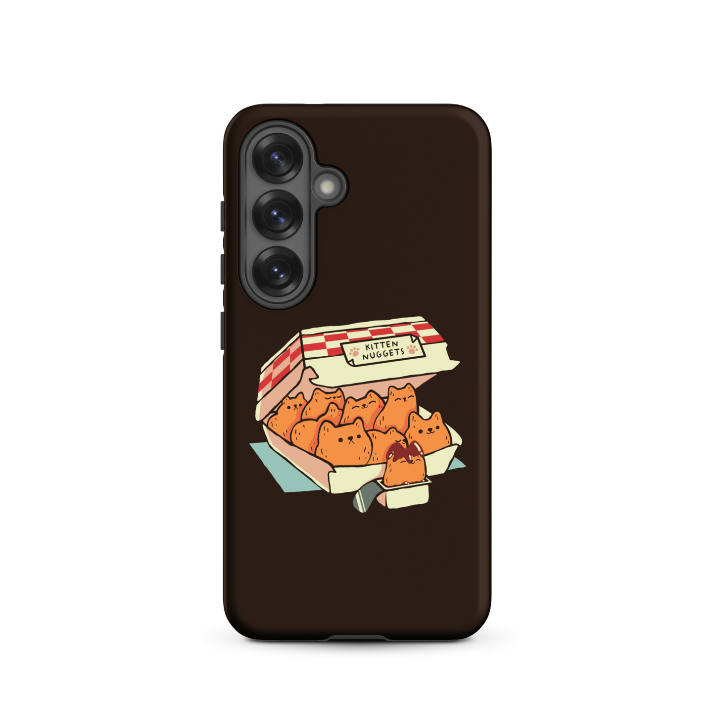 A box of cute nuggets that are shaped like cute kittens. An art that mixes humor, kittens and fast food.