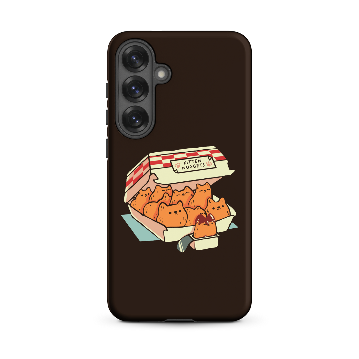 A box of cute nuggets that are shaped like cute kittens. An art that mixes humor, kittens and fast food.