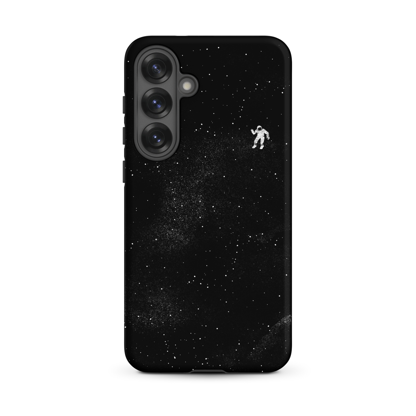 A small astronaut floating through space between the immensity of the universe and the stars. A perfect minimalist art for those who are passionate about space.