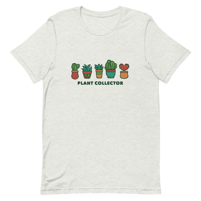 This cute illustration features five potted cacti, each from a different species, including one charming heart shaped cactus. The text “Plant Collector” below adds a playful touch, making it a perfect gift for plant lovers, gardeners, and anyone who can’t resist a little green in their life.