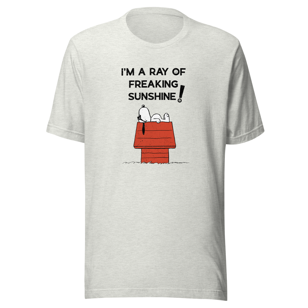 An iconic sleepy dog lies across his rooftop with peak sarcastic energy. A fun and relatable design for anyone who shines… but only after coffee.