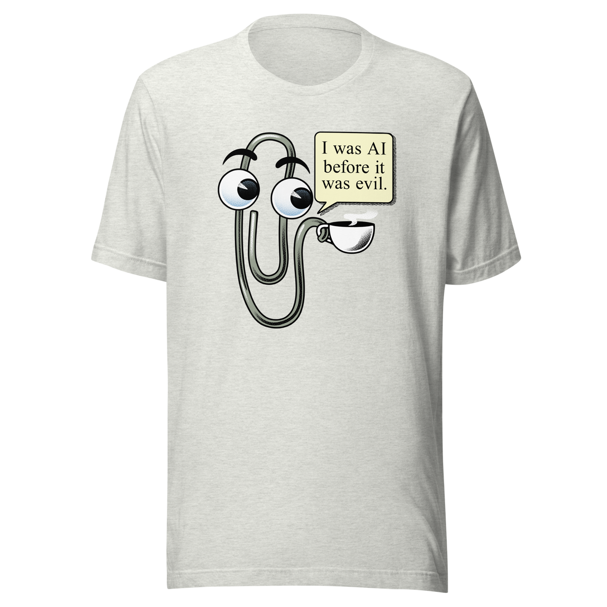 The famous Clippy, the iconic paperclip saying “I WAS AI BEFORE IT WAS EVIL”. The little paperclip that was always there to help—or at least try to. The perfect gift to declare your love with a hint of nostalgia for those who remember the late Clippy.
