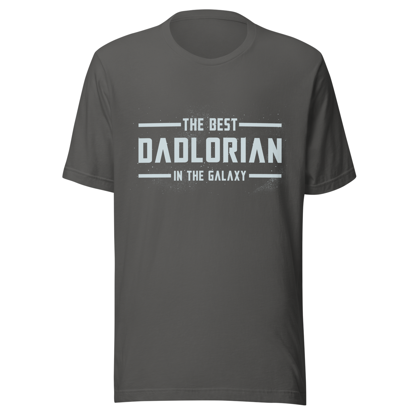A typography-style artwork featuring the phrase “The Best DadLorian in The Galaxy” surrounded by small stars. Inspired by sci-fi adventures and galactic themes, the design combines humor and fandom in a fun tribute perfect for dads who are the true heroes of the universe.