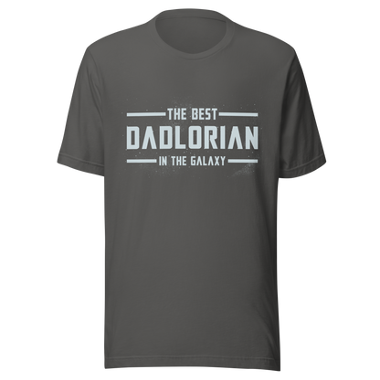 A typography-style artwork featuring the phrase “The Best DadLorian in The Galaxy” surrounded by small stars. Inspired by sci-fi adventures and galactic themes, the design combines humor and fandom in a fun tribute perfect for dads who are the true heroes of the universe.