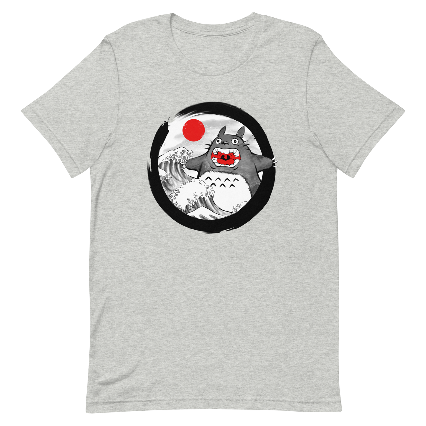 A chaotic mashup of iconic Japanese waves and a not-so-gentle forest spirit. Bold, loud, and totally unexpected.