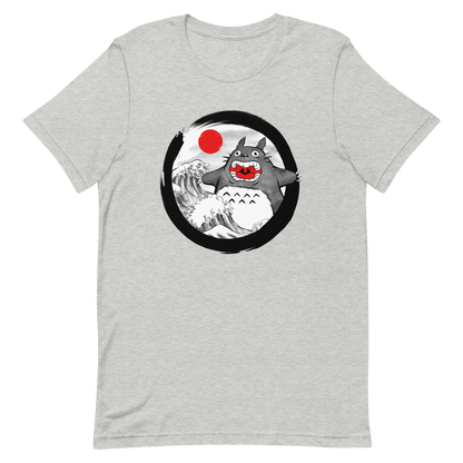 A chaotic mashup of iconic Japanese waves and a not-so-gentle forest spirit. Bold, loud, and totally unexpected.