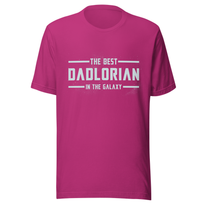 A typography-style artwork featuring the phrase “The Best DadLorian in The Galaxy” surrounded by small stars. Inspired by sci-fi adventures and galactic themes, the design combines humor and fandom in a fun tribute perfect for dads who are the true heroes of the universe.