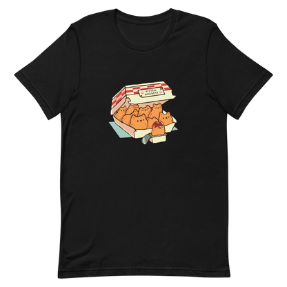 A box of cute nuggets that are shaped like cute kittens. An art that mixes humor, kittens and fast food.