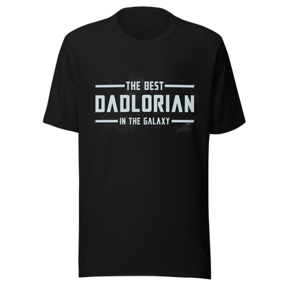 A typography-style artwork featuring the phrase “The Best DadLorian in The Galaxy” surrounded by small stars. Inspired by sci-fi adventures and galactic themes, the design combines humor and fandom in a fun tribute perfect for dads who are the true heroes of the universe.