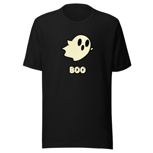 A cute little ghost with the word “BOO” just below it. This design plays on the classic spooky exclamation, adding a touch of humor and charm. Perfect for those who love a fun, cute style and enjoy Halloween and mysterious vibes.
