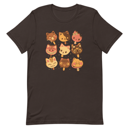 Nine kawaii-style popsicle cats, each with different expressions and toppings, blending cuteness and fun. This artwork combines the love of cats and sweets in an irresistible and creative design. Perfect for cat lovers and kawaii fans.