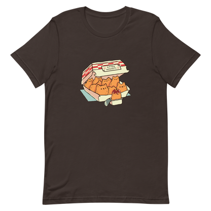 A box of cute nuggets that are shaped like cute kittens. An art that mixes humor, kittens and fast food.