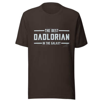 A typography-style artwork featuring the phrase “The Best DadLorian in The Galaxy” surrounded by small stars. Inspired by sci-fi adventures and galactic themes, the design combines humor and fandom in a fun tribute perfect for dads who are the true heroes of the universe.