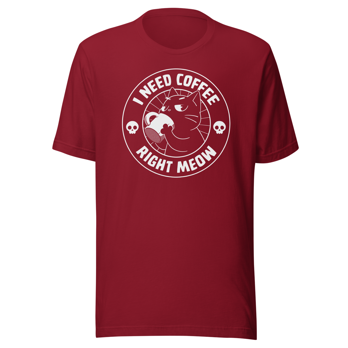 A cat enjoying a hot cup of coffee, paired with the phrase ‘I Need Coffee Right Meow’. This playful design blends feline charm with caffeine-fuelled attitude, perfect for cat lovers who can’t function without their morning brew. Cute, relatable and full of purr-sonality.