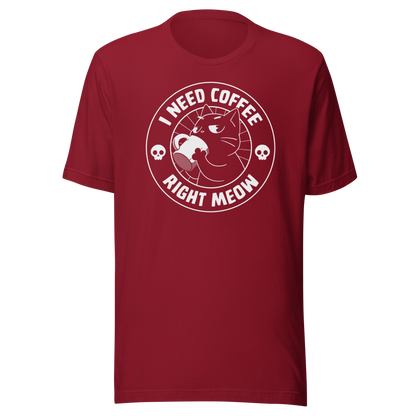 A cat enjoying a hot cup of coffee, paired with the phrase ‘I Need Coffee Right Meow’. This playful design blends feline charm with caffeine-fuelled attitude, perfect for cat lovers who can’t function without their morning brew. Cute, relatable and full of purr-sonality.