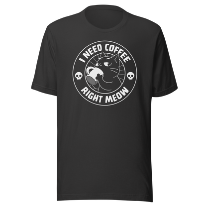 A cat enjoying a hot cup of coffee, paired with the phrase ‘I Need Coffee Right Meow’. This playful design blends feline charm with caffeine-fuelled attitude, perfect for cat lovers who can’t function without their morning brew. Cute, relatable and full of purr-sonality.