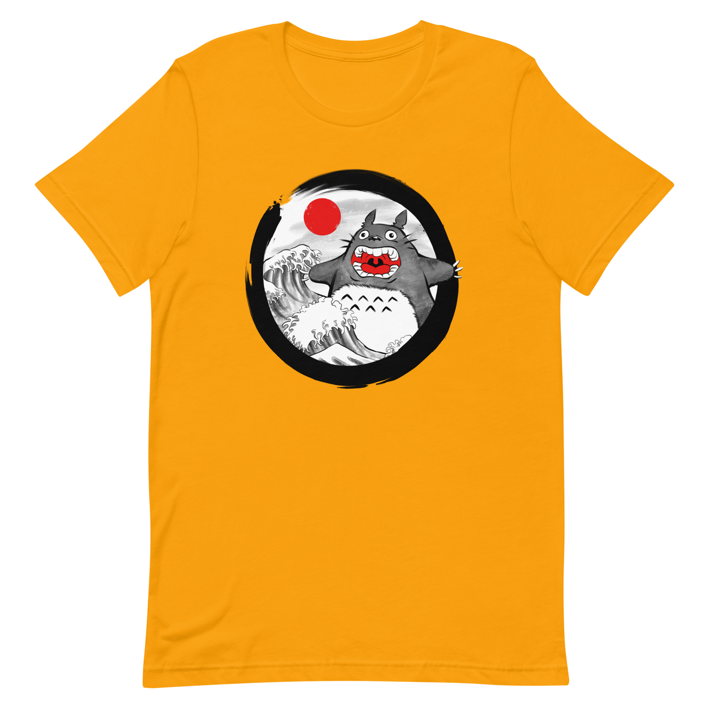 A chaotic mashup of iconic Japanese waves and a not-so-gentle forest spirit. Bold, loud, and totally unexpected.