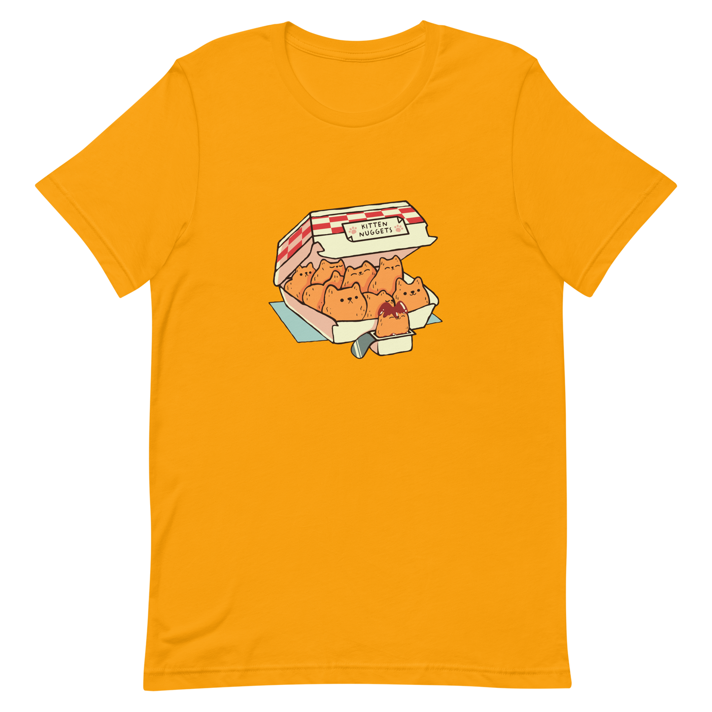 A box of cute nuggets that are shaped like cute kittens. An art that mixes humor, kittens and fast food.