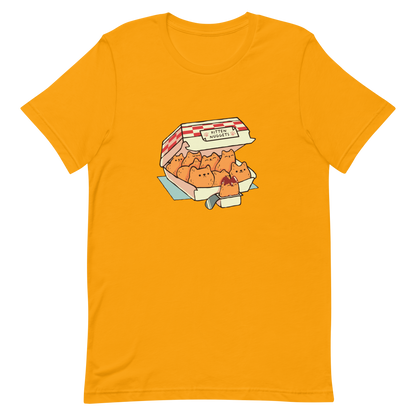 A box of cute nuggets that are shaped like cute kittens. An art that mixes humor, kittens and fast food.