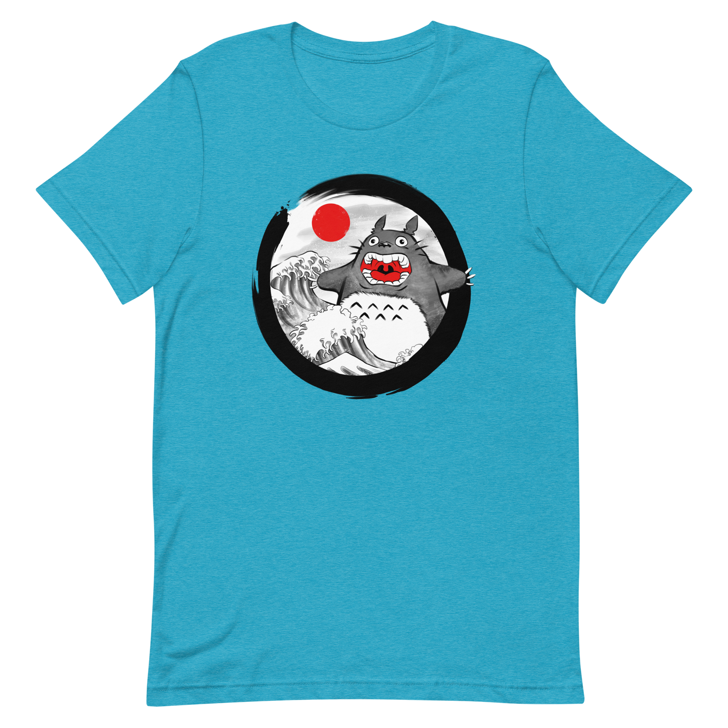 A chaotic mashup of iconic Japanese waves and a not-so-gentle forest spirit. Bold, loud, and totally unexpected.