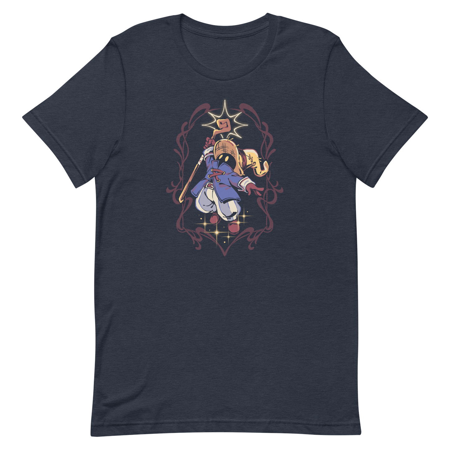 A mysterious dark mage casts a glowing spell with flair, surrounded by magical sparkles and arcane energy. A tribute to classic RPG wizards and their timeless charm.