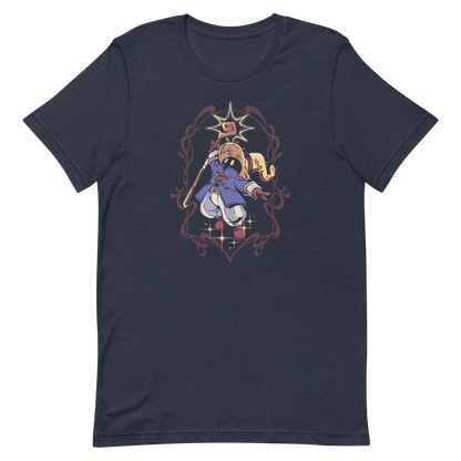 A mysterious dark mage casts a glowing spell with flair, surrounded by magical sparkles and arcane energy. A tribute to classic RPG wizards and their timeless charm.