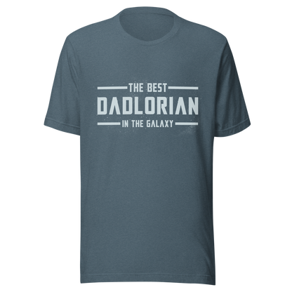 A typography-style artwork featuring the phrase “The Best DadLorian in The Galaxy” surrounded by small stars. Inspired by sci-fi adventures and galactic themes, the design combines humor and fandom in a fun tribute perfect for dads who are the true heroes of the universe.
