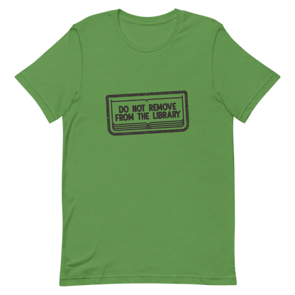 A bold black vintage stamp design with “Do Not Remove From The Library”. This artwork brings vintage library aesthetics with a touch of humor and nostalgia, celebrating the love for books and knowledge. Perfect for librarians, bookworms, students and anyone who cherishes the timeless charm of libraries.