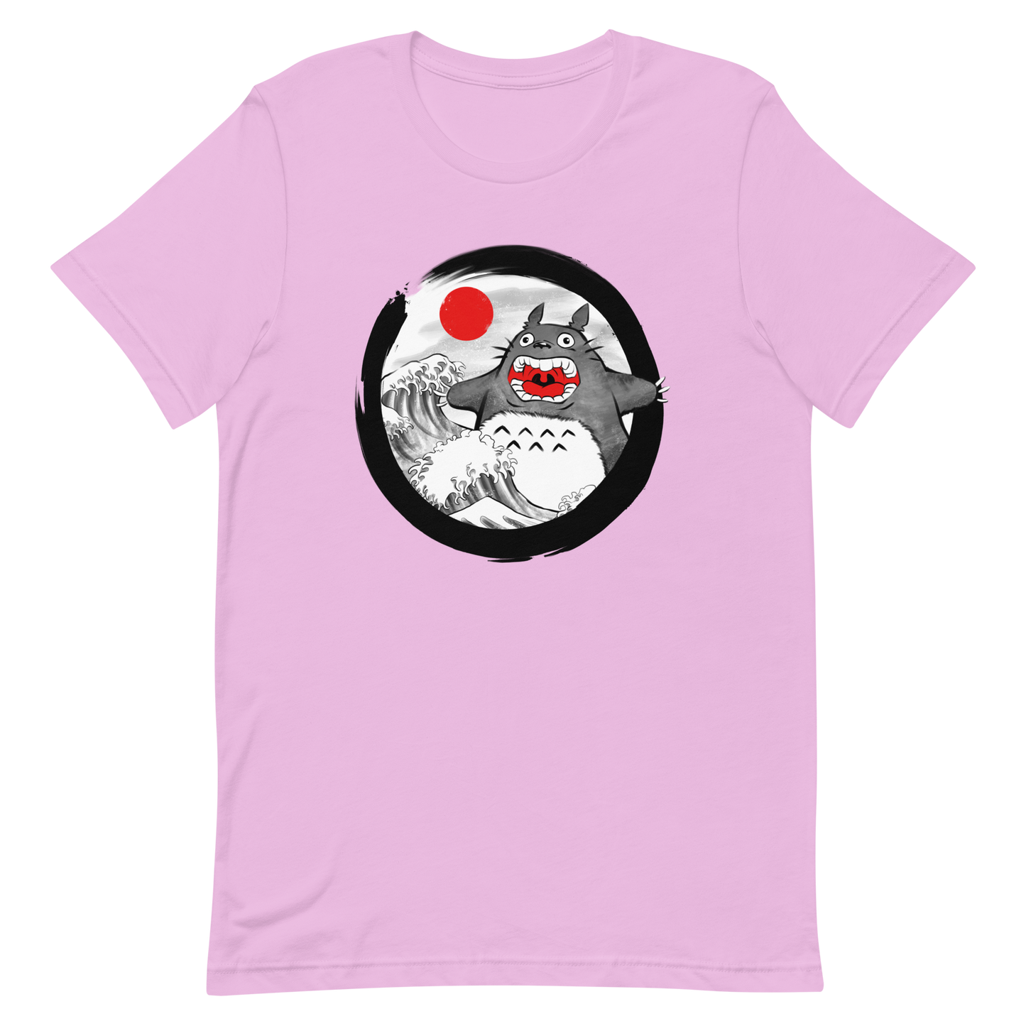 A chaotic mashup of iconic Japanese waves and a not-so-gentle forest spirit. Bold, loud, and totally unexpected.