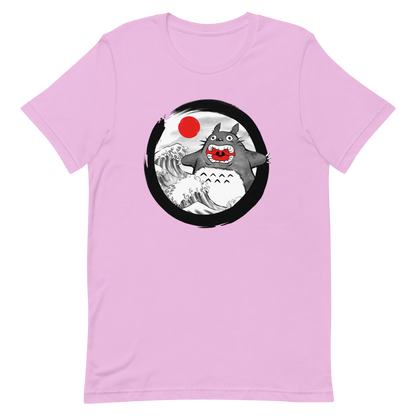 A chaotic mashup of iconic Japanese waves and a not-so-gentle forest spirit. Bold, loud, and totally unexpected.