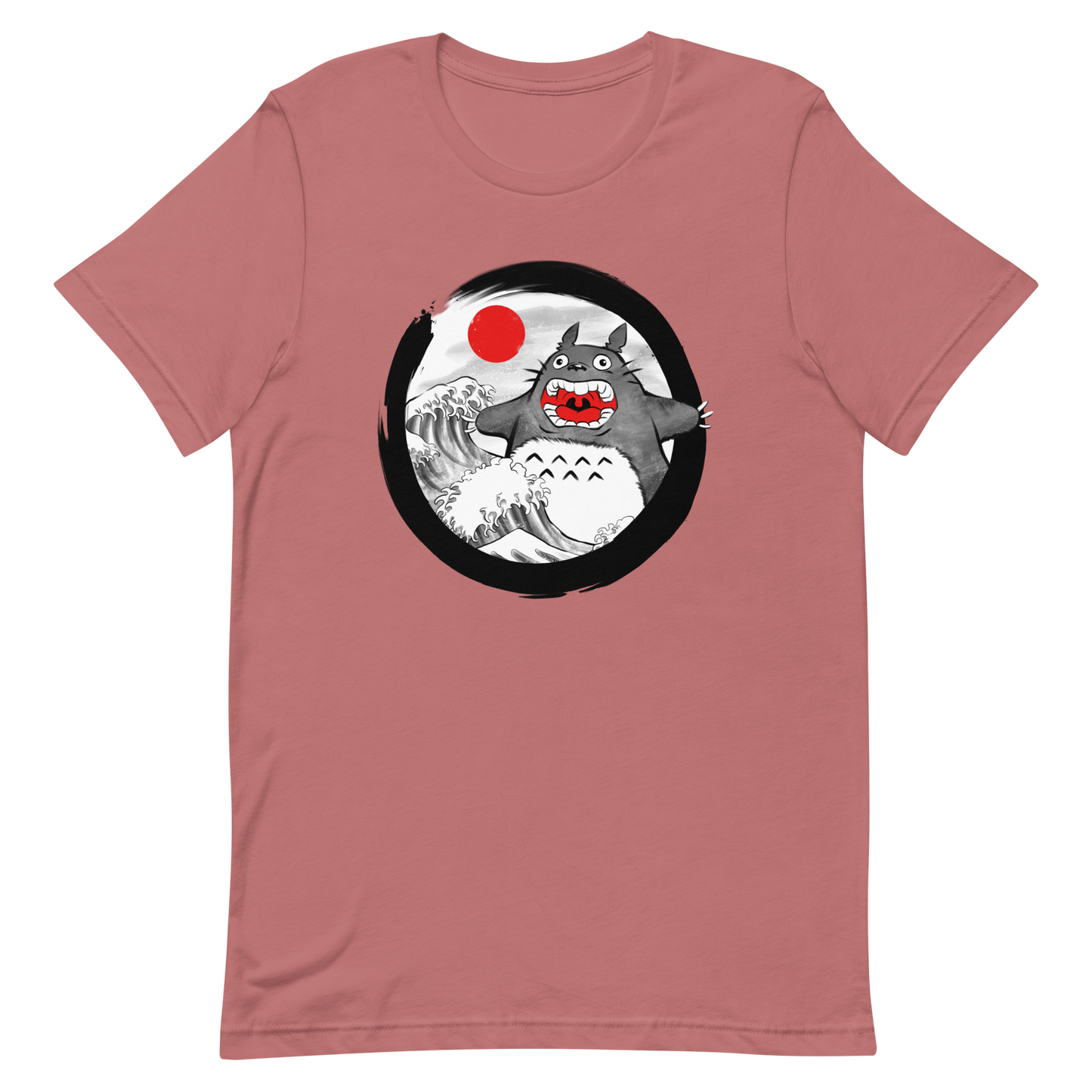 A chaotic mashup of iconic Japanese waves and a not-so-gentle forest spirit. Bold, loud, and totally unexpected.