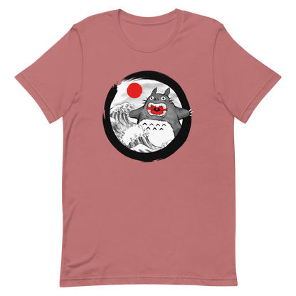 A chaotic mashup of iconic Japanese waves and a not-so-gentle forest spirit. Bold, loud, and totally unexpected.