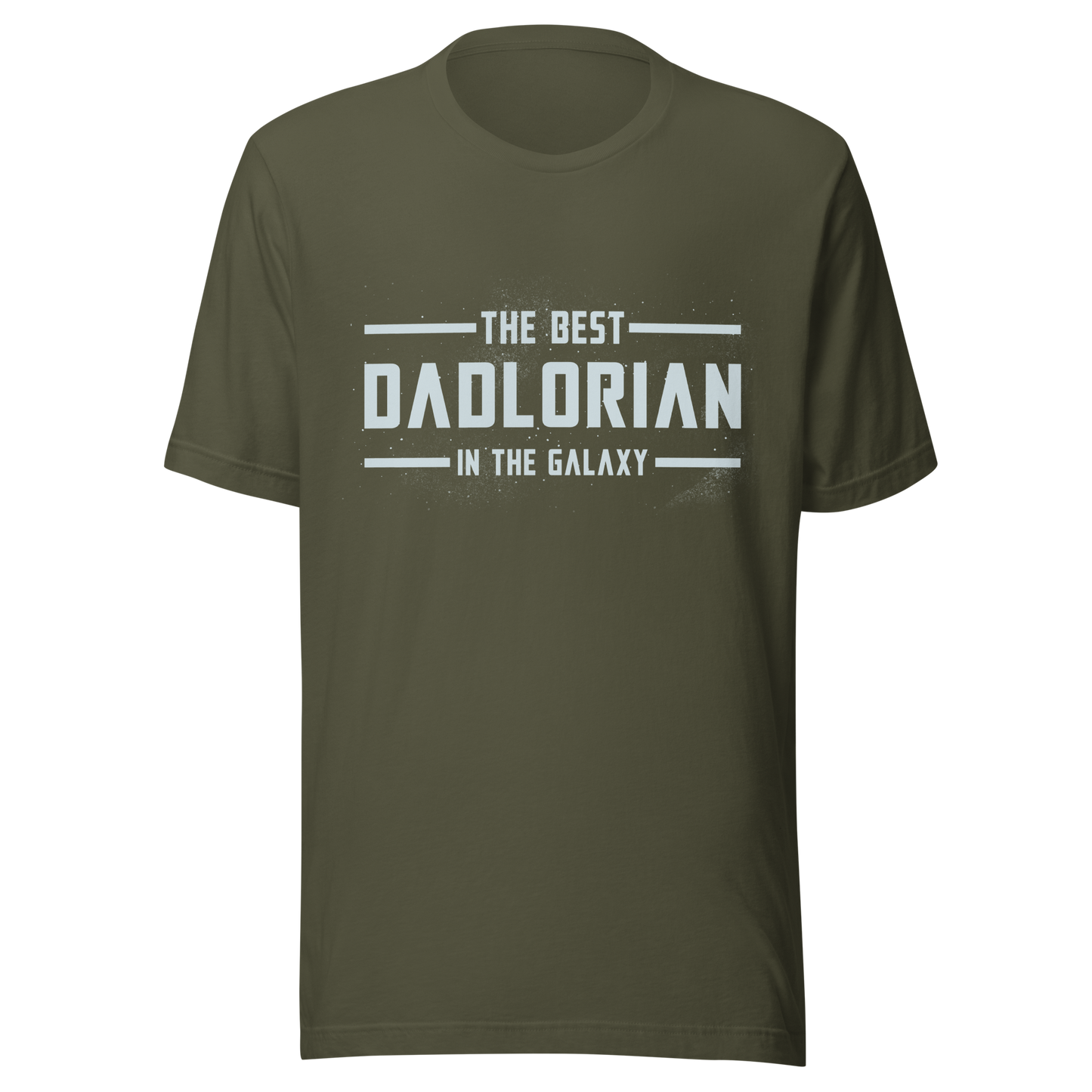A typography-style artwork featuring the phrase “The Best DadLorian in The Galaxy” surrounded by small stars. Inspired by sci-fi adventures and galactic themes, the design combines humor and fandom in a fun tribute perfect for dads who are the true heroes of the universe.