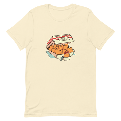 A box of cute nuggets that are shaped like cute kittens. An art that mixes humor, kittens and fast food.