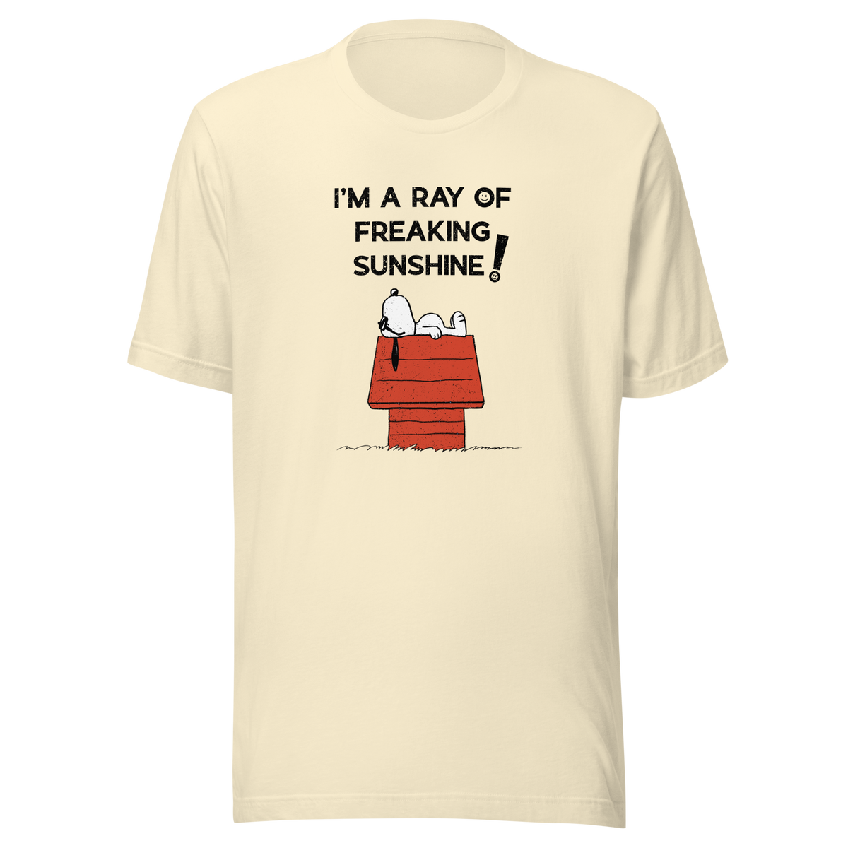 An iconic sleepy dog lies across his rooftop with peak sarcastic energy. A fun and relatable design for anyone who shines… but only after coffee.