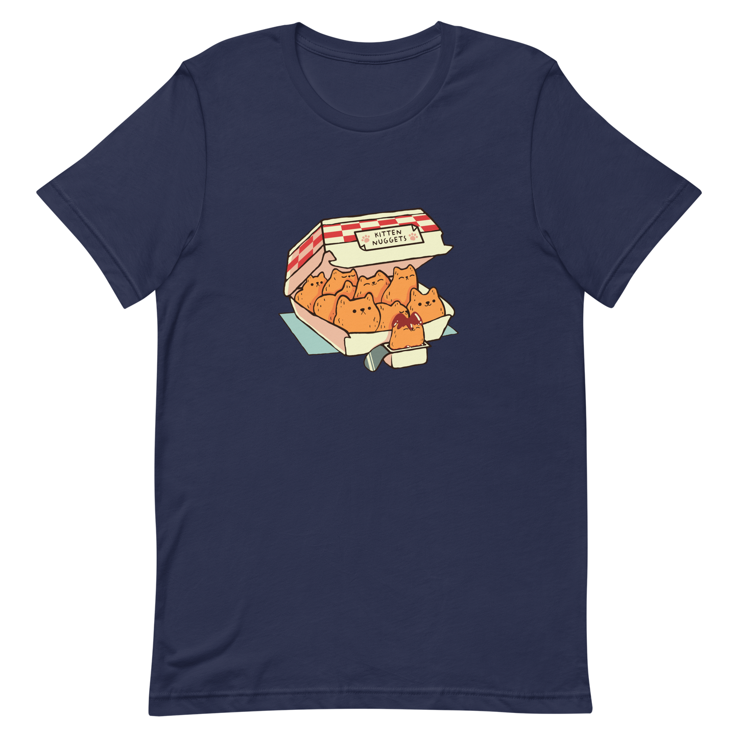 A box of cute nuggets that are shaped like cute kittens. An art that mixes humor, kittens and fast food.