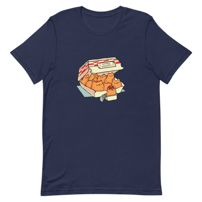 A box of cute nuggets that are shaped like cute kittens. An art that mixes humor, kittens and fast food.