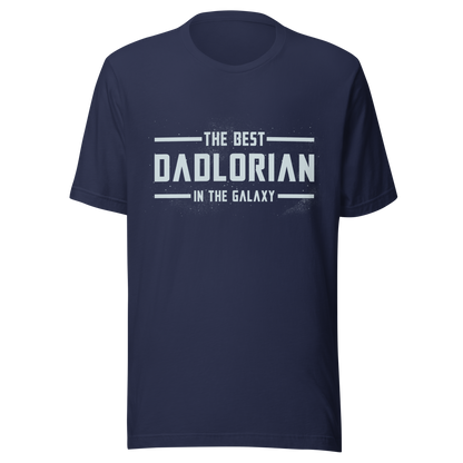 A typography-style artwork featuring the phrase “The Best DadLorian in The Galaxy” surrounded by small stars. Inspired by sci-fi adventures and galactic themes, the design combines humor and fandom in a fun tribute perfect for dads who are the true heroes of the universe.