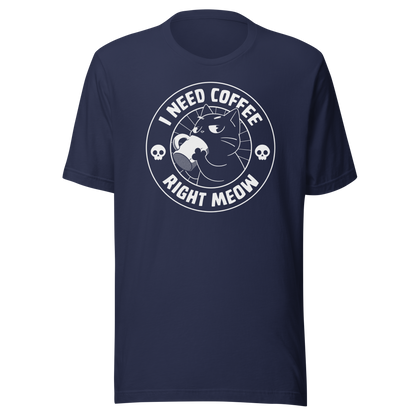 A cat enjoying a hot cup of coffee, paired with the phrase ‘I Need Coffee Right Meow’. This playful design blends feline charm with caffeine-fuelled attitude, perfect for cat lovers who can’t function without their morning brew. Cute, relatable and full of purr-sonality.