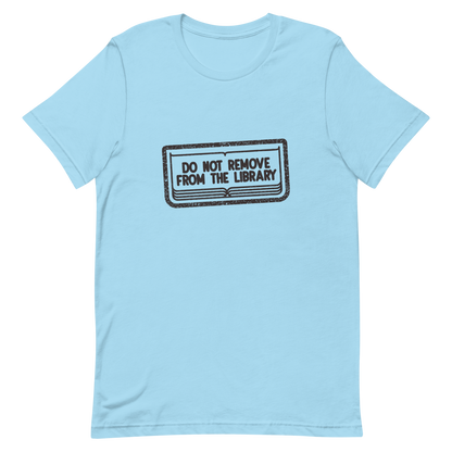 A bold black vintage stamp design with “Do Not Remove From The Library”. This artwork brings vintage library aesthetics with a touch of humor and nostalgia, celebrating the love for books and knowledge. Perfect for librarians, bookworms, students and anyone who cherishes the timeless charm of libraries.