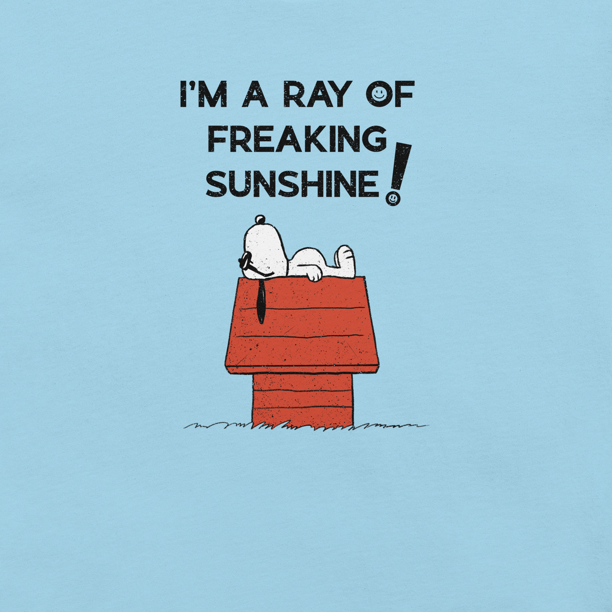 An iconic sleepy dog lies across his rooftop with peak sarcastic energy. A fun and relatable design for anyone who shines… but only after coffee.