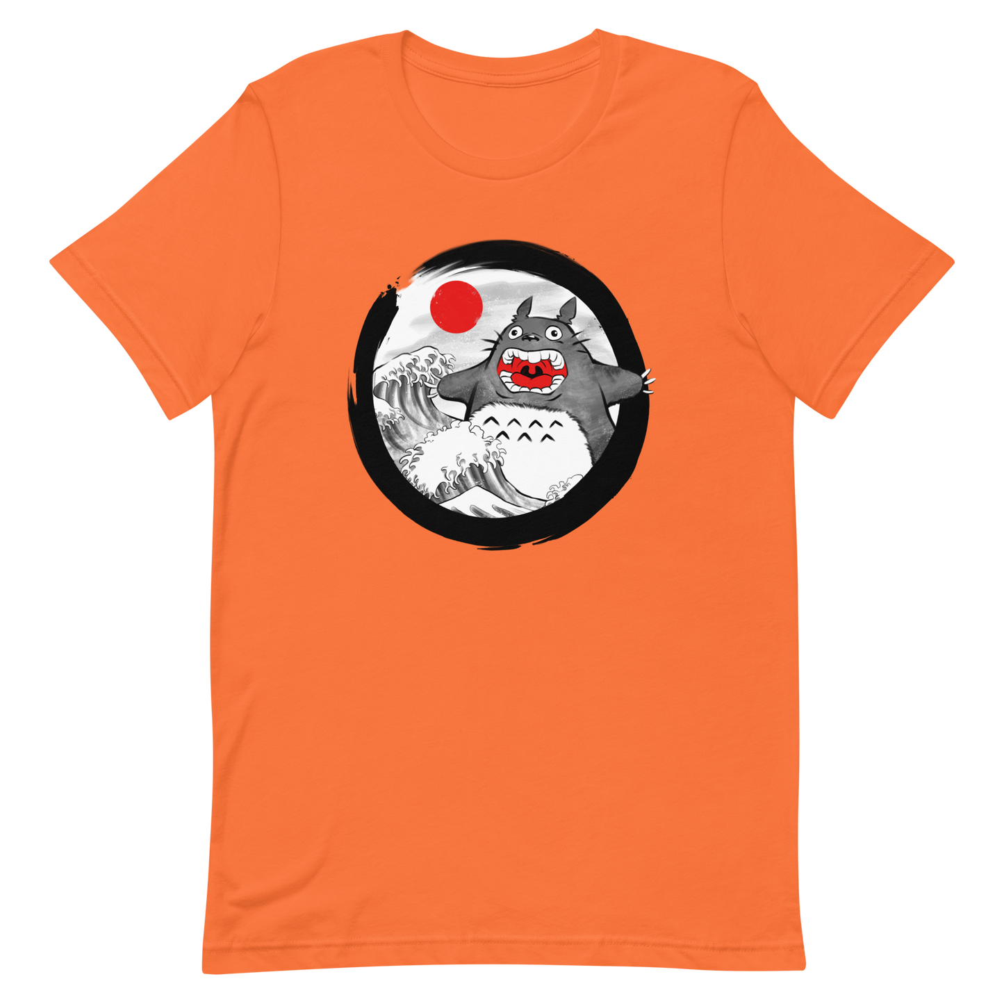 A chaotic mashup of iconic Japanese waves and a not-so-gentle forest spirit. Bold, loud, and totally unexpected.