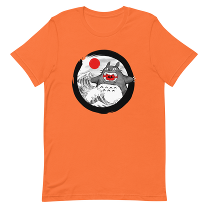 A chaotic mashup of iconic Japanese waves and a not-so-gentle forest spirit. Bold, loud, and totally unexpected.