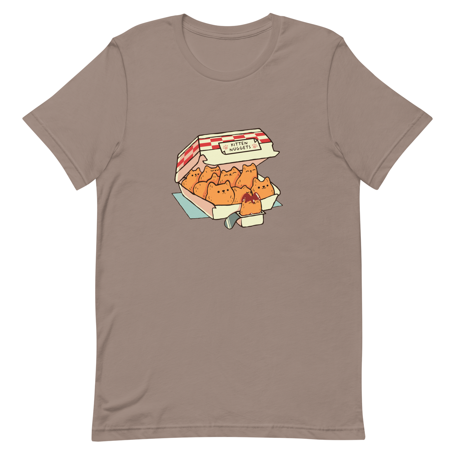 A box of cute nuggets that are shaped like cute kittens. An art that mixes humor, kittens and fast food.