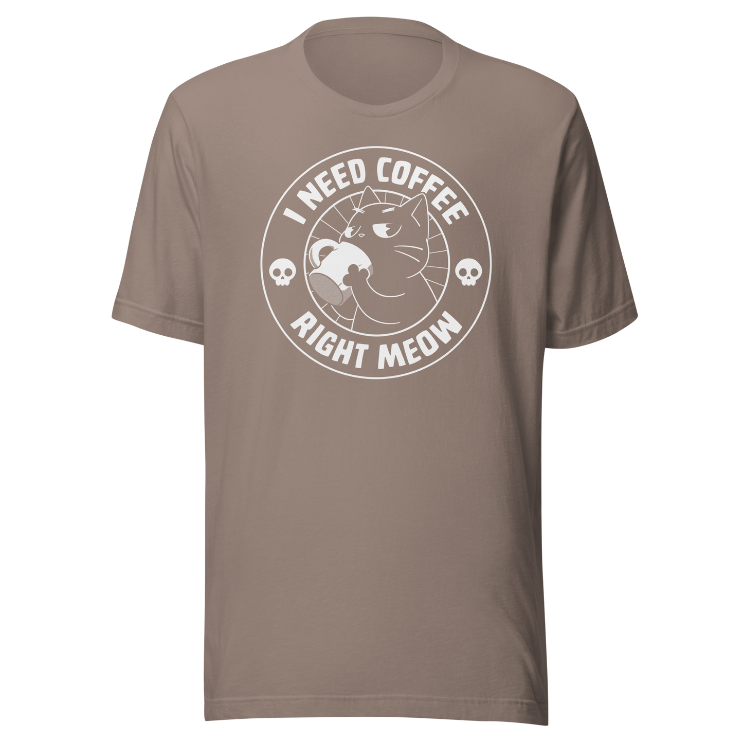 A cat enjoying a hot cup of coffee, paired with the phrase ‘I Need Coffee Right Meow’. This playful design blends feline charm with caffeine-fuelled attitude, perfect for cat lovers who can’t function without their morning brew. Cute, relatable and full of purr-sonality.