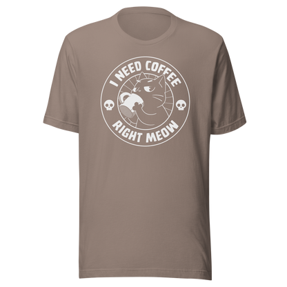 A cat enjoying a hot cup of coffee, paired with the phrase ‘I Need Coffee Right Meow’. This playful design blends feline charm with caffeine-fuelled attitude, perfect for cat lovers who can’t function without their morning brew. Cute, relatable and full of purr-sonality.