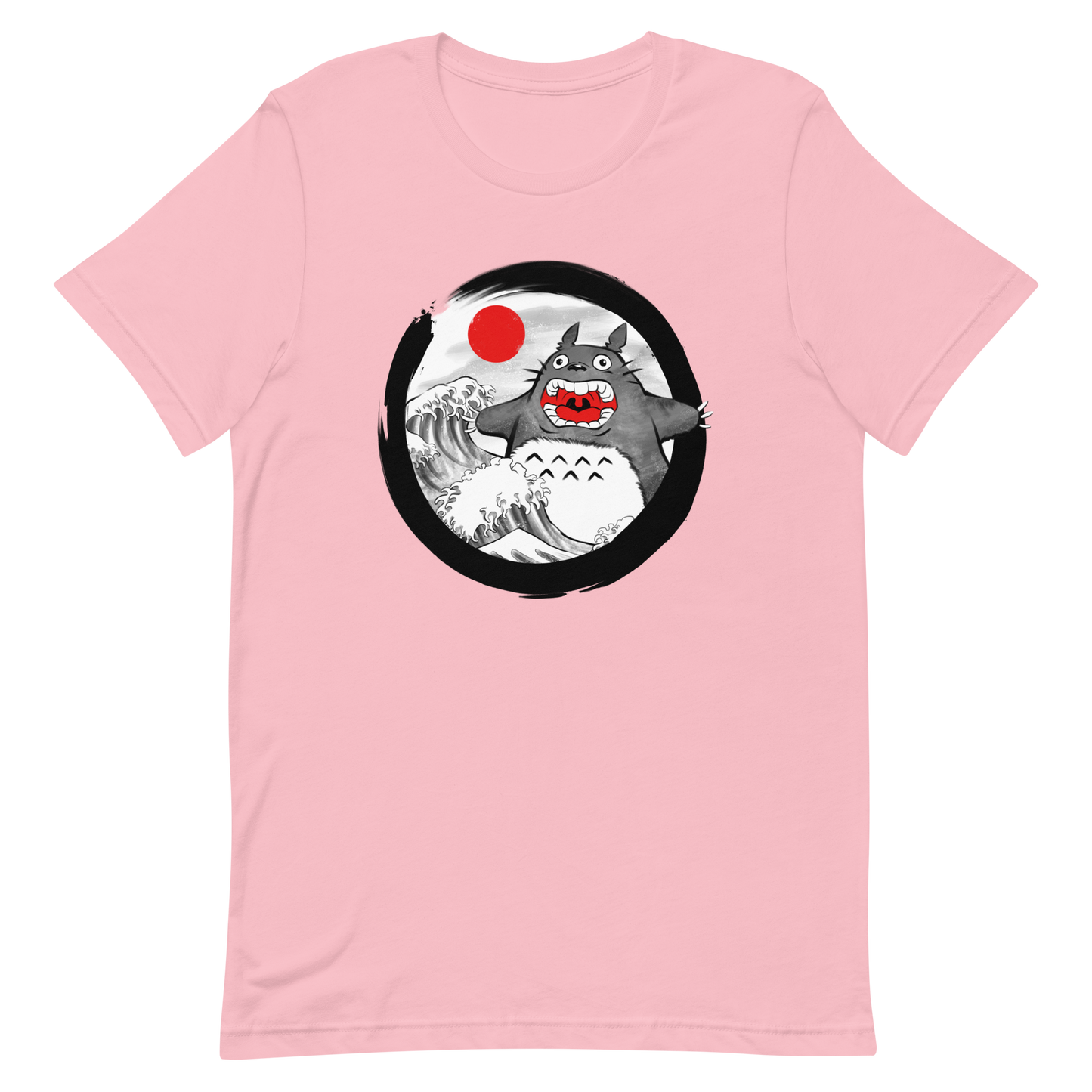 A chaotic mashup of iconic Japanese waves and a not-so-gentle forest spirit. Bold, loud, and totally unexpected.