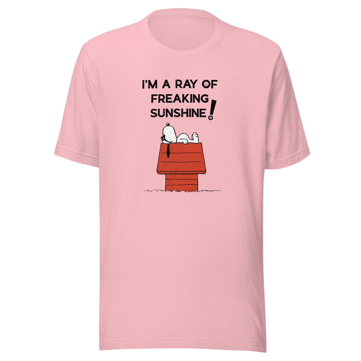 An iconic sleepy dog lies across his rooftop with peak sarcastic energy. A fun and relatable design for anyone who shines… but only after coffee.