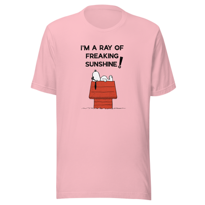 An iconic sleepy dog lies across his rooftop with peak sarcastic energy. A fun and relatable design for anyone who shines… but only after coffee.