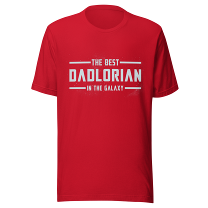 A typography-style artwork featuring the phrase “The Best DadLorian in The Galaxy” surrounded by small stars. Inspired by sci-fi adventures and galactic themes, the design combines humor and fandom in a fun tribute perfect for dads who are the true heroes of the universe.